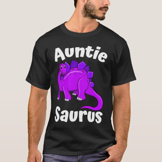 Auntsaurus Aunt Dinosaur Dino Tシャツ (正面)