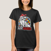 Auntsaurus Rex Dinosaur Autism Aunt Saurus Family  Tシャツ (正面)
