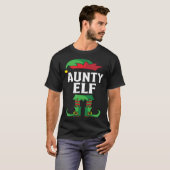 Aunty Elf Costume Christmas Holiday Matching Famil Tシャツ (正面フル)