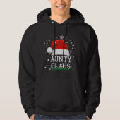 Aunty Santa ClausかわいいマッチングファミリークリスマスP パーカ (正面)