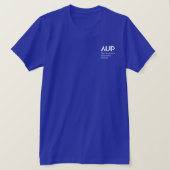 AUP Logo T-shirt - Blue Tシャツ (デザイン正面)