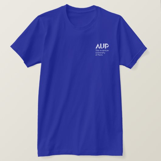 AUP Logo T-shirt - Blue Tシャツ (デザイン正面)