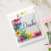Auqarell Blumen bunt フェイバーバッグ (封をした状態)
