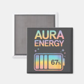 Auraエネルギー67%バッテリー マグネット (正面/裏面)