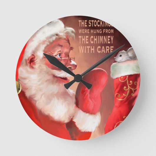 AURAザストッキング.jpg ラウンド壁時計 (正面)