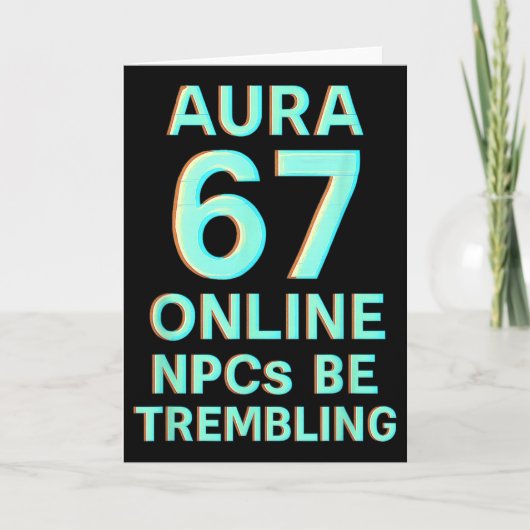 Aura 67 Online Npcs Be Trembling Glitch Gaming Six カード (正面)