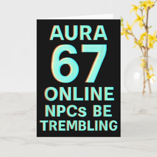 Aura 67 Online Npcs Be Trembling Glitch Gaming Six カード (黄色い花)