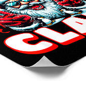 Aura Claus For Funny Santa Christmas Meme Quote  ポスター (角)