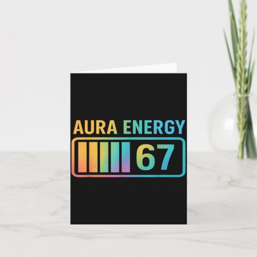 Aura Energy 67 アルファ世代 6 7 ミーム 無限のRizz St カード (正面)