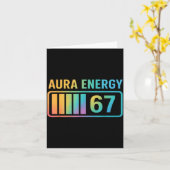 Aura Energy 67 アルファ世代 6 7 ミーム 無限のRizz St カード (黄色い花)