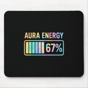 Aura Energy 67 楽しいシックスセブン ミーム Gen Alpha スラング マウスパッド