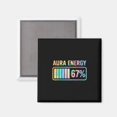 Aura Energy 67 楽しいシックスセブン ミーム Gen Alpha スラング マグネット (正面/裏面)