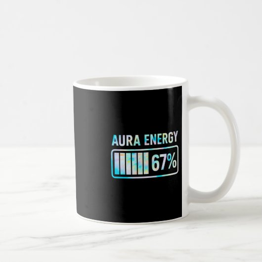 Aura Energy 67 67 Six Seven Meme  コーヒーマグカップ (右)