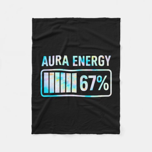 Aura Energy 67 67 Six Seven Meme  フリースブランケット (正面)