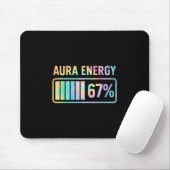 Aura Energy 67 Funny Six Seven Meme Gen Alpha Slan マウスパッド (マウス)