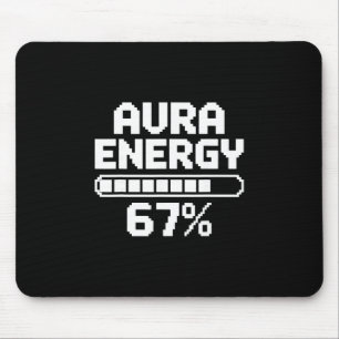 Aura Energy At 67 おもしろシックスセブン ミーム Gen Alpha メンズ マウスパッド