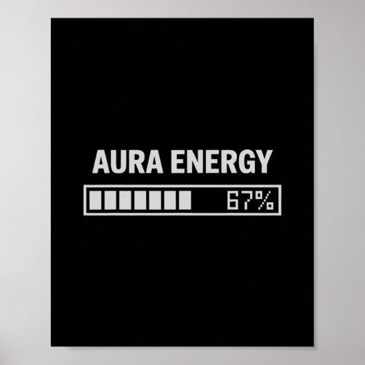Aura Energy At 67 おもしろシックスセブン ミーム Gen Alpha M ポスター (正面)
