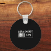Aura Energy At 67 おもしろ 6 7 ミーム Gen Alpha S キーホルダー (正面)