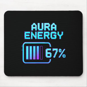 Aura Energy at 67 楽しいシックスセブンミームジェネレーションアルファ マウスパッド