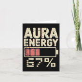Aura Energy At 67 Meme Six Seven Gen Alpha Slang M カード (正面)
