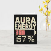 Aura Energy At 67 Meme Six Seven Gen Alpha Slang M カード (黄色い花)