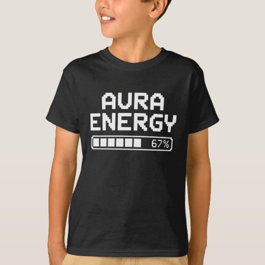Aura Energy at 67 Percent Six Seven Farming Points Tシャツ (正面)