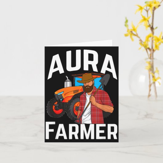 Aura Farmer Funny Meme  カード (黄色い花)