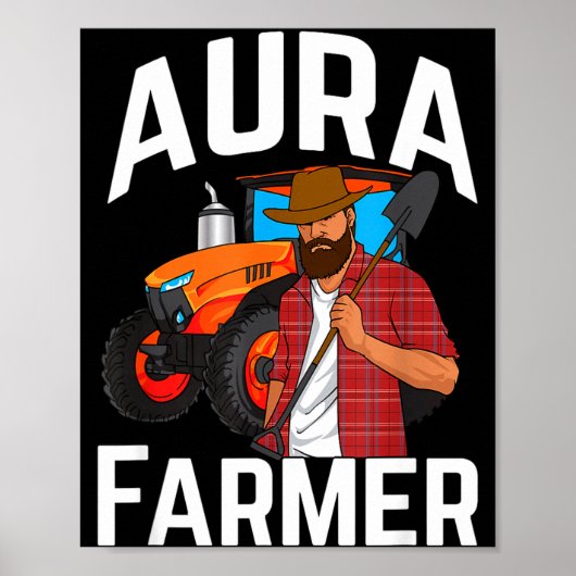 Aura Farmer Funny Meme ポスター (正面)
