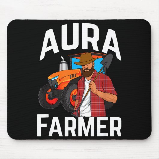 Aura Farmer Funny Meme  マウスパッド (正面)