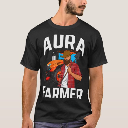 Aura Farmer Funny Meme Tシャツ (正面)