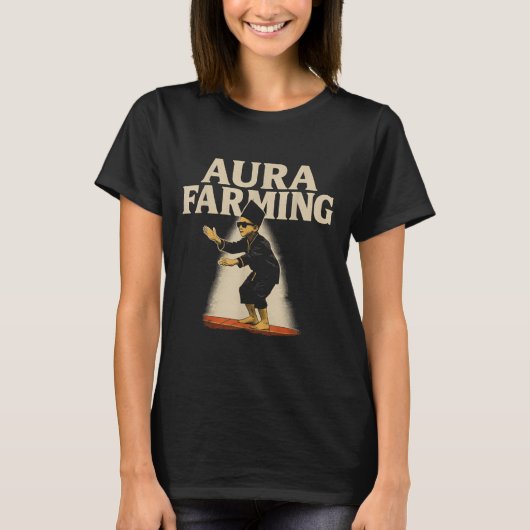 Aura Farming インドネシア ボートレース 子供 ミーム Tシャツ (正面)