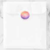 Aura Gradient Sticker - Protect Your Radiance Suns ラウンドシール (バッグ)