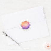 Aura Gradient Sticker - Protect Your Radiance Suns ラウンドシール (封筒)