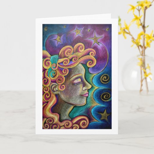 "Aura" Greeting card カード (黄色い花)