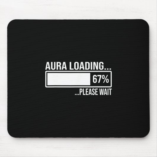 Aura Loading 67 楽しいシックスセブン Z世代のミーム マウスパッド (正面)