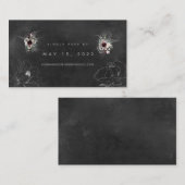 Aura Of Nightのオ結婚ンラインRSVPカード 名刺 (正面/裏面)