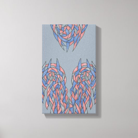 Aura Shift – Soft Gradient Abstract Canvas キャンバスプリント (正面)