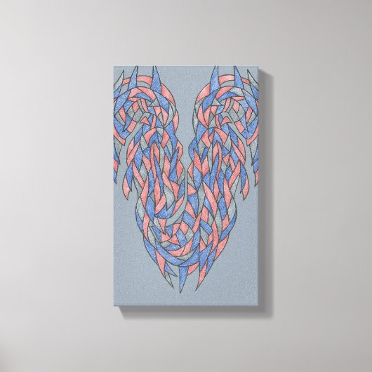 Aura Shift – Soft Gradient Abstract Canvas キャンバスプリント (正面)