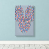 Aura Shift – Soft Gradient Abstract Canvas キャンバスプリント (インサイチュ (ウッドフロア))