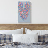 Aura Shift – Soft Gradient Abstract Canvas キャンバスプリント (インサイチュ (寝室))