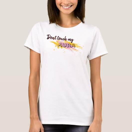 AURA Tシャツ | モダングラデーションの雰囲気Tシャツ (正面)