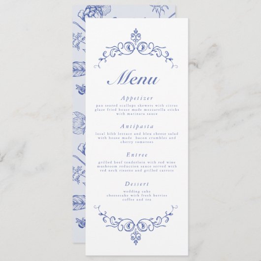 AURELIAのChinoiserieメフランスのニュービクトリアンカード 招待状 (正面/裏面)