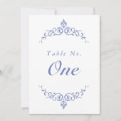 AURELIAチノワセビクトリアンリーテーブル番号カード 招待状 (正面)