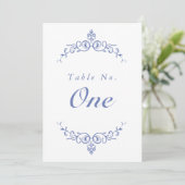 AURELIAチノワセビクトリアンリーテーブル番号カード 招待状 (スタンド正面)