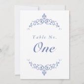 AURELIAチノワセビクトリアンリーテーブル番号カード 招待状 (裏面)