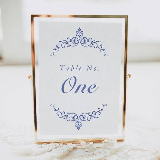 AURELIAチノワセビクトリアンリーテーブル番号カード 招待状