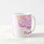 Auri Mandala 11 oz. Personalized Mug コーヒーマグカップ (正面右)