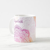 Auri Mandala 11 oz. Personalized Mug コーヒーマグカップ (正面左)