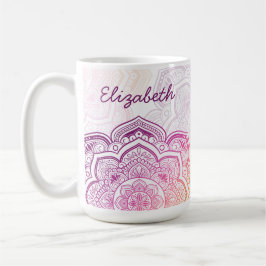 Auri Mandala 15 oz. Personalized Mug コーヒーマグカップ
