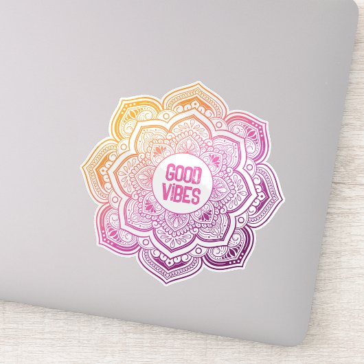 Auri Mandala Custom-Cut Vinyl Sticker シール